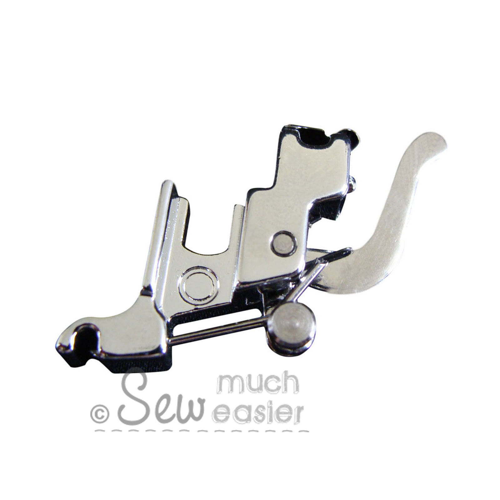 60° Compatible snap on clear view foot for low shank domestic sewing machines Clear open toe 