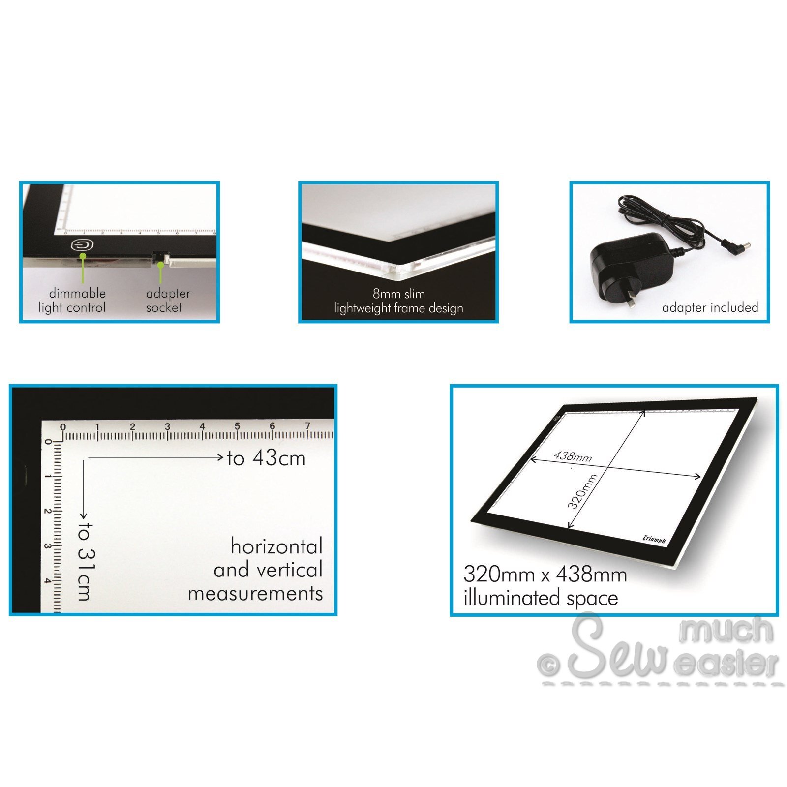 Triumph LED Light Pad A3 for Tracing