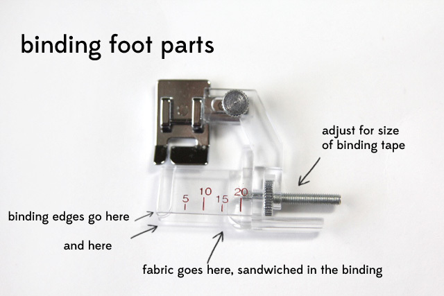 Adjustable Bias Binding Foot - Universal for 7mm / 5mm Sewing