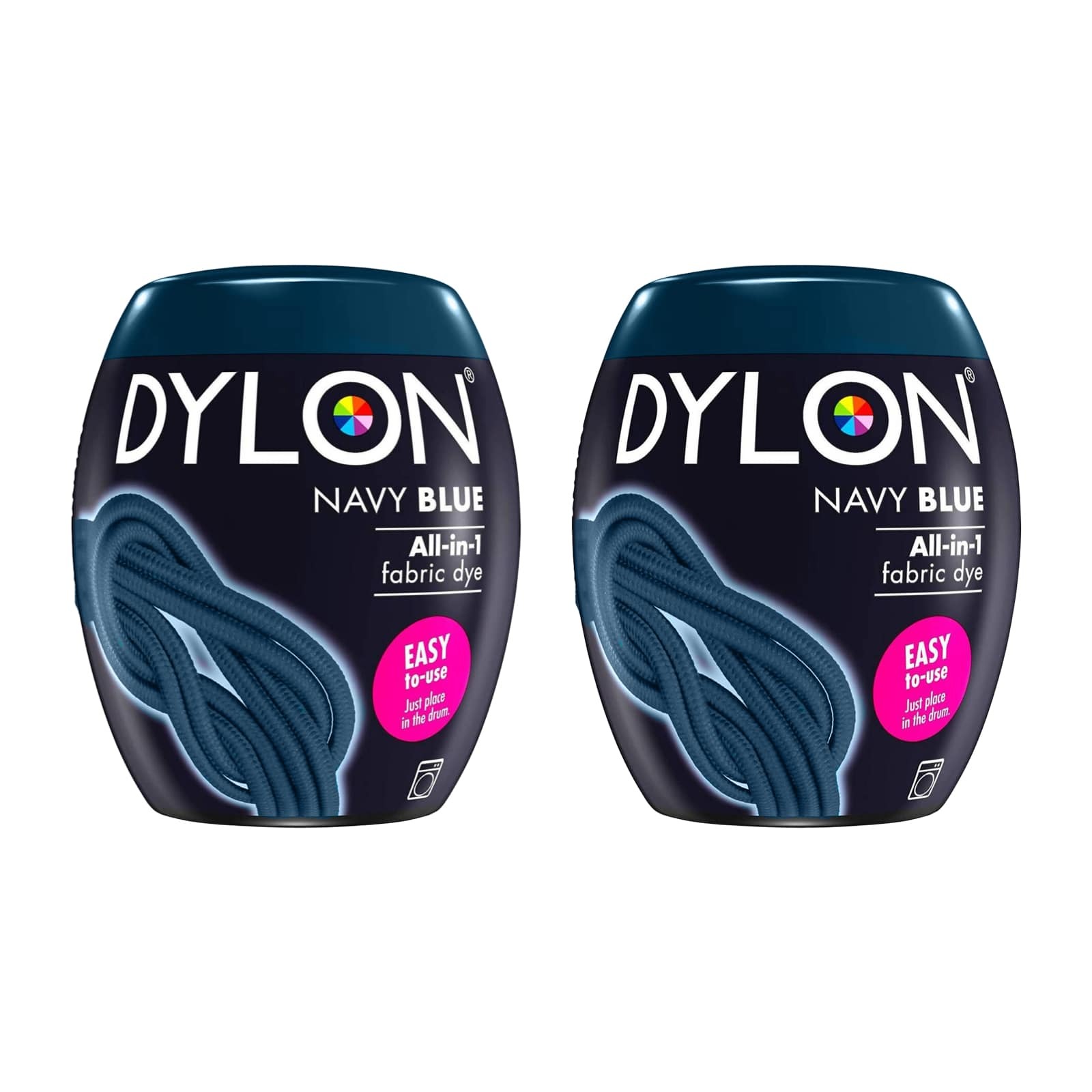 Dylon Navy Blue Fabric Dye - Machine Dye Pod 2 Packs