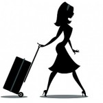 airhostess with suitcase