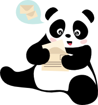 panda-sitting-got-mail