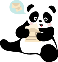 panda-sitting-got-mail