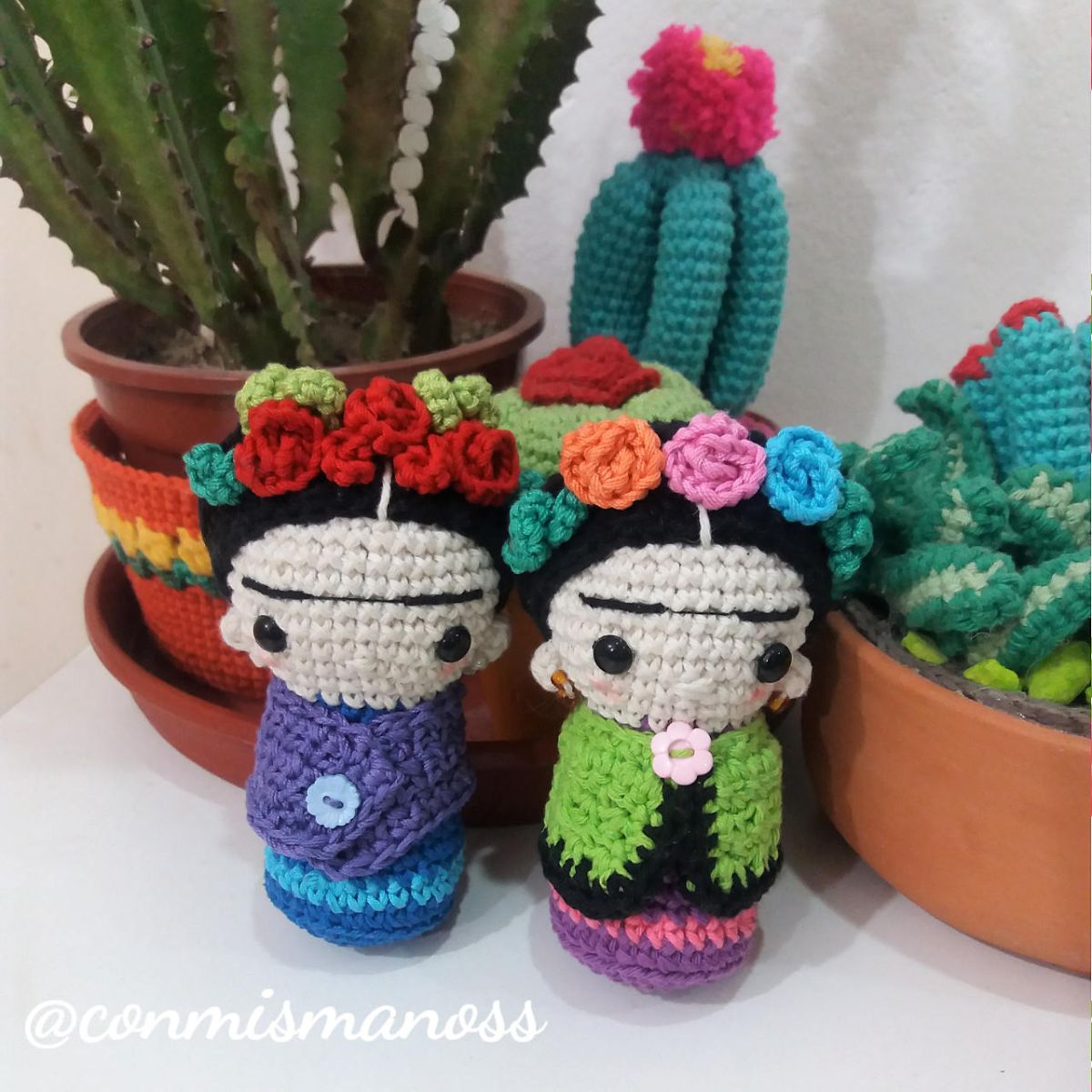 Soft Frida dolls to crochet, perhaps?